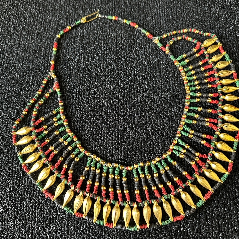 Vintage Egyptian Faience Necklace - Picture 11 of 15